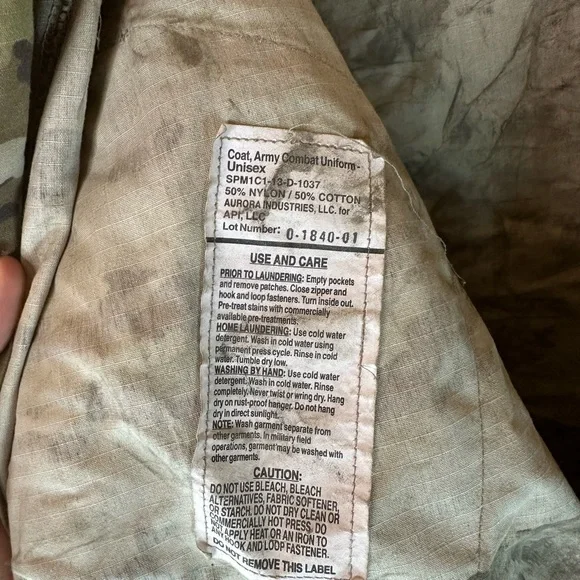 US‎ Army Combat Coat Medium Regular OCP Multicam Camo - Picture 6 of 7